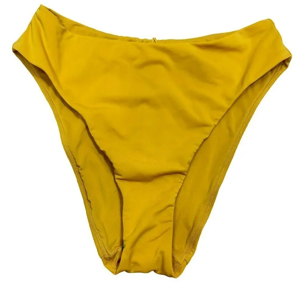 Andie The Bikini Bottom Orange High Waist‎